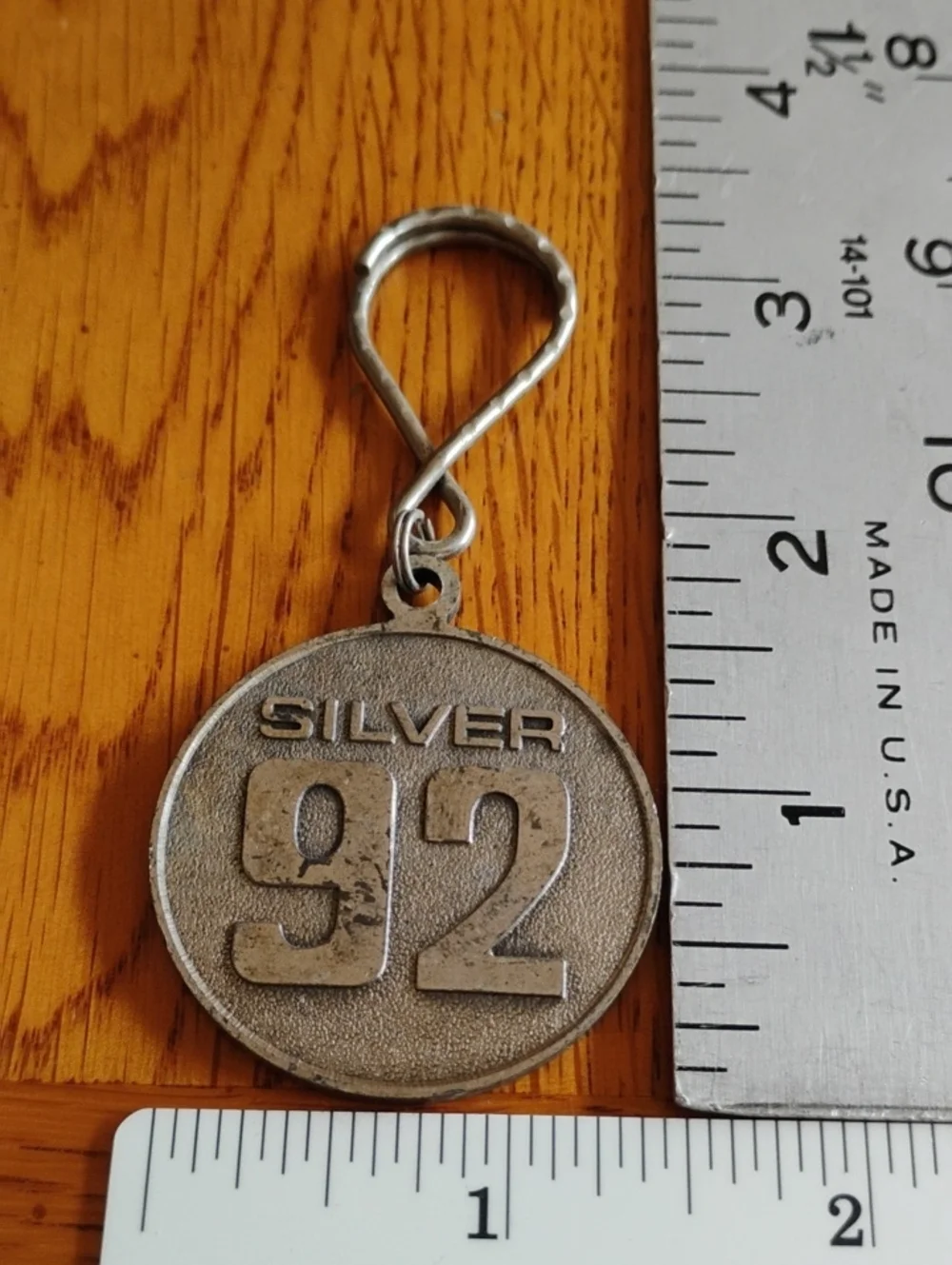 Detroit Diesel Series Silver 92 Engine Round Keychain